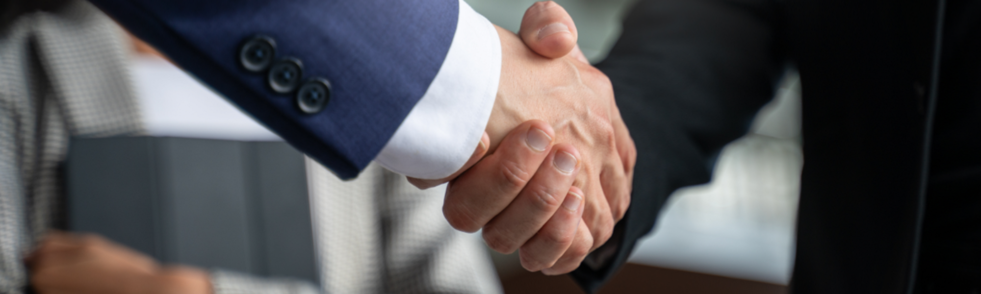 Two hands hand shaking.